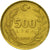 Moneta, Turchia, 500 Lira, 1990, BB, Alluminio-bronzo, KM:989