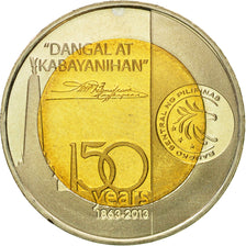 Monnaie, Philippines, 10 Piso, 2013, FDC, Bi-Metallic