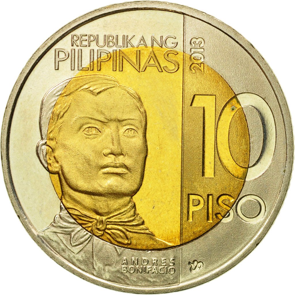 Monnaie, Philippines, 10 Piso, 2013, FDC, Bi-Metallic