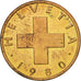 Coin, Switzerland, Rappen, 1980, Bern, MS(63), Bronze, KM:46