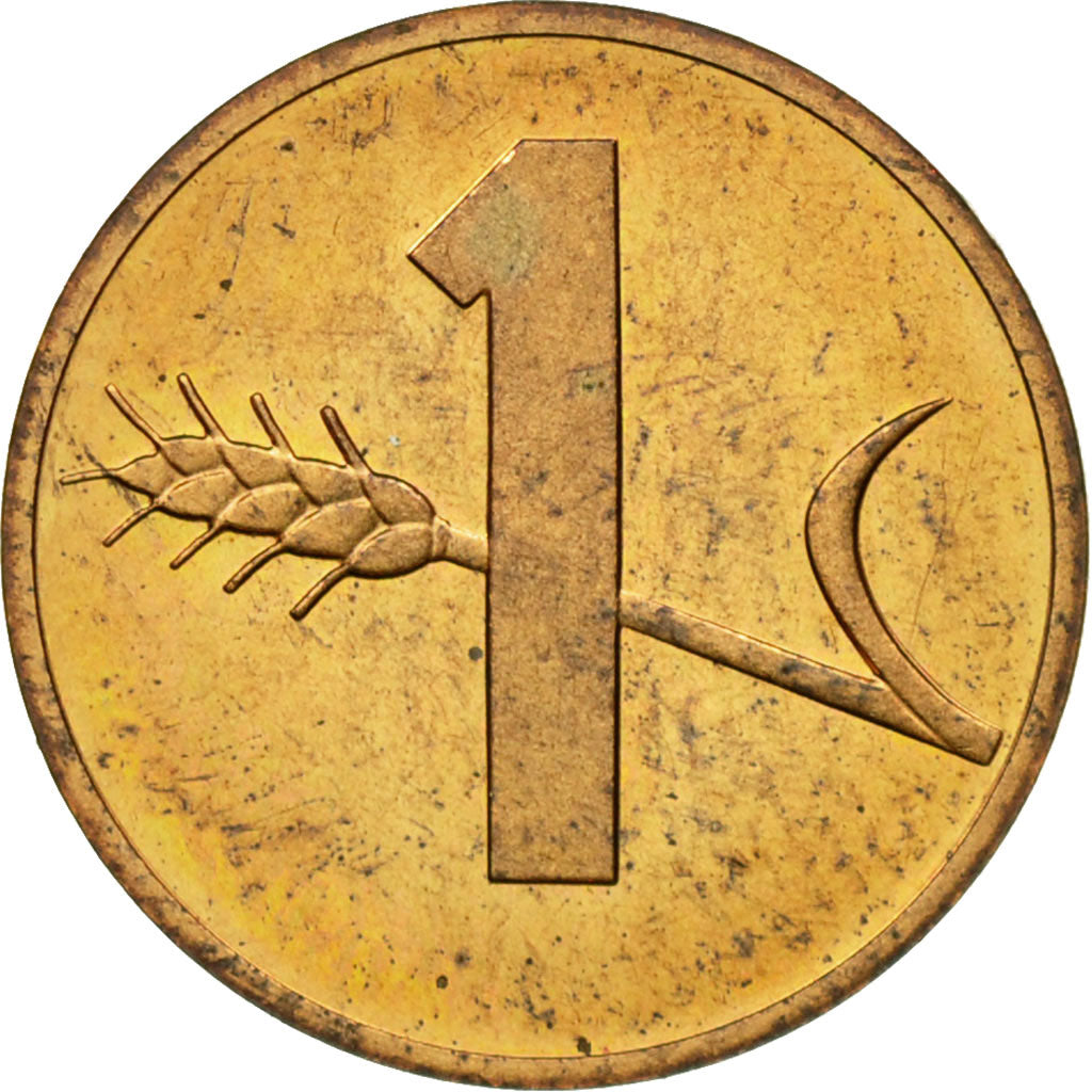 Coin, Switzerland, Rappen, 1980, Bern, MS(63), Bronze, KM:46