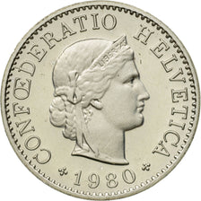 Coin, Switzerland, 5 Rappen, 1980, Bern, MS(63), Copper-nickel, KM:26