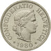 Coin, Switzerland, 10 Rappen, 1980, Bern, MS(63), Copper-nickel, KM:27
