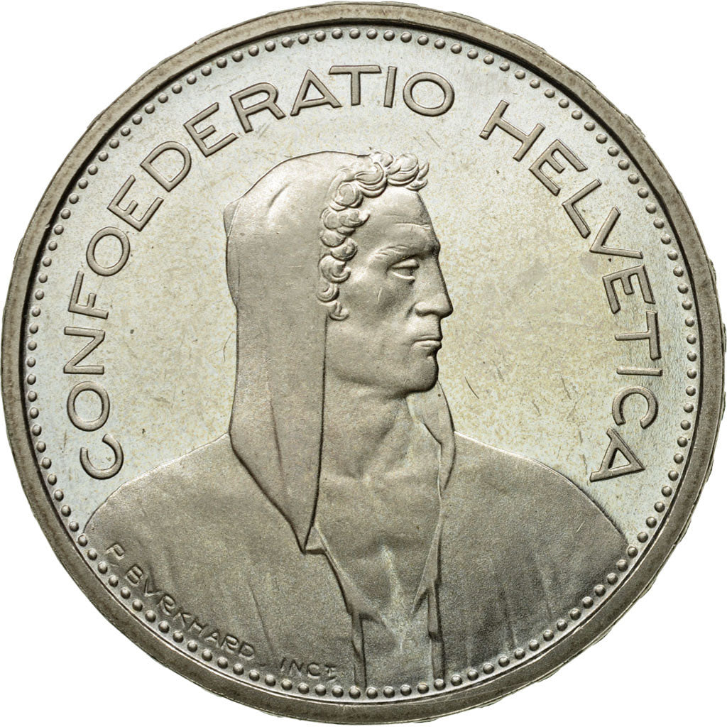 Coin, Switzerland, 5 Francs, 1980, Bern, MS(63), Copper-nickel, KM:40a.1
