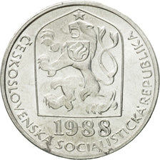 Coin, Czechoslovakia, 5 Haleru, 1988, MS(63), Aluminum, KM:86