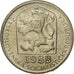 Coin, Czechoslovakia, 50 Haleru, 1988, MS(63), Copper-nickel, KM:89