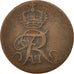 NORWAY, 2 Skilling, 1810, KM #280.1, EF(40-45), Copper, 8.97