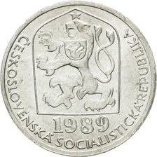 Coin, Czechoslovakia, 5 Haleru, 1989, MS(63), Aluminum, KM:86