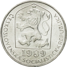 Coin, Czechoslovakia, 10 Haleru, 1989, MS(63), Aluminum, KM:80
