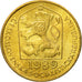 Coin, Czechoslovakia, 20 Haleru, 1989, MS(63), Nickel-brass, KM:74