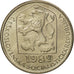 Coin, Czechoslovakia, 50 Haleru, 1989, MS(63), Copper-nickel, KM:89