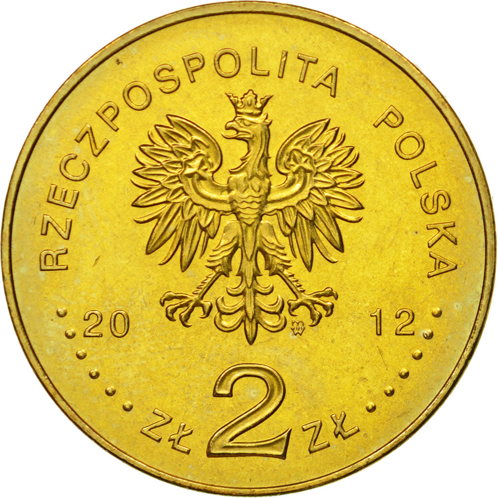 Coin, Poland, 2 Zlote, 2012, Warsaw, MS(63), Brass, KM:820
