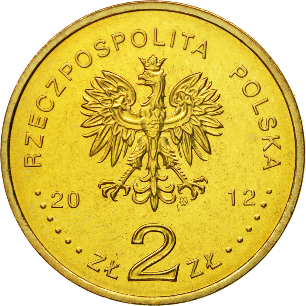 Coin, Poland, 2 Zlote, 2012, Warsaw, MS(63), Brass, KM:832