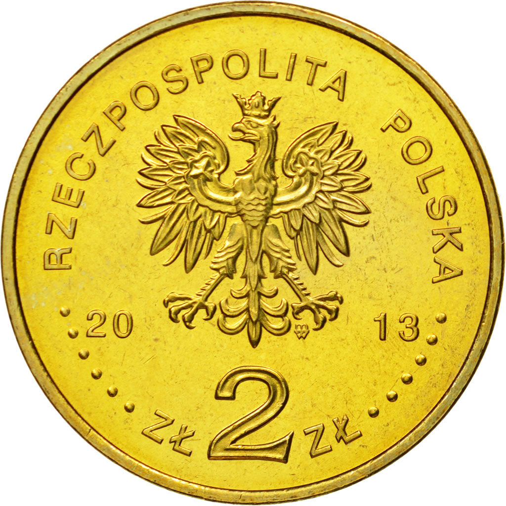 Coin, Poland, 2 Zlotych, 2013, Warsaw, MS(63), Copper-Aluminum-Nickel, KM:856
