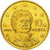 Greece, 10 Euro Cent, 2002, MS(65-70), Brass, KM:184