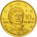 Greece, 10 Euro Cent, 2002, MS(65-70), Brass, KM:184