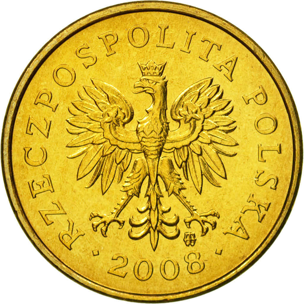 Coin, Poland, 2 Grosze, 2008, Warsaw, MS(65-70), Brass, KM:277