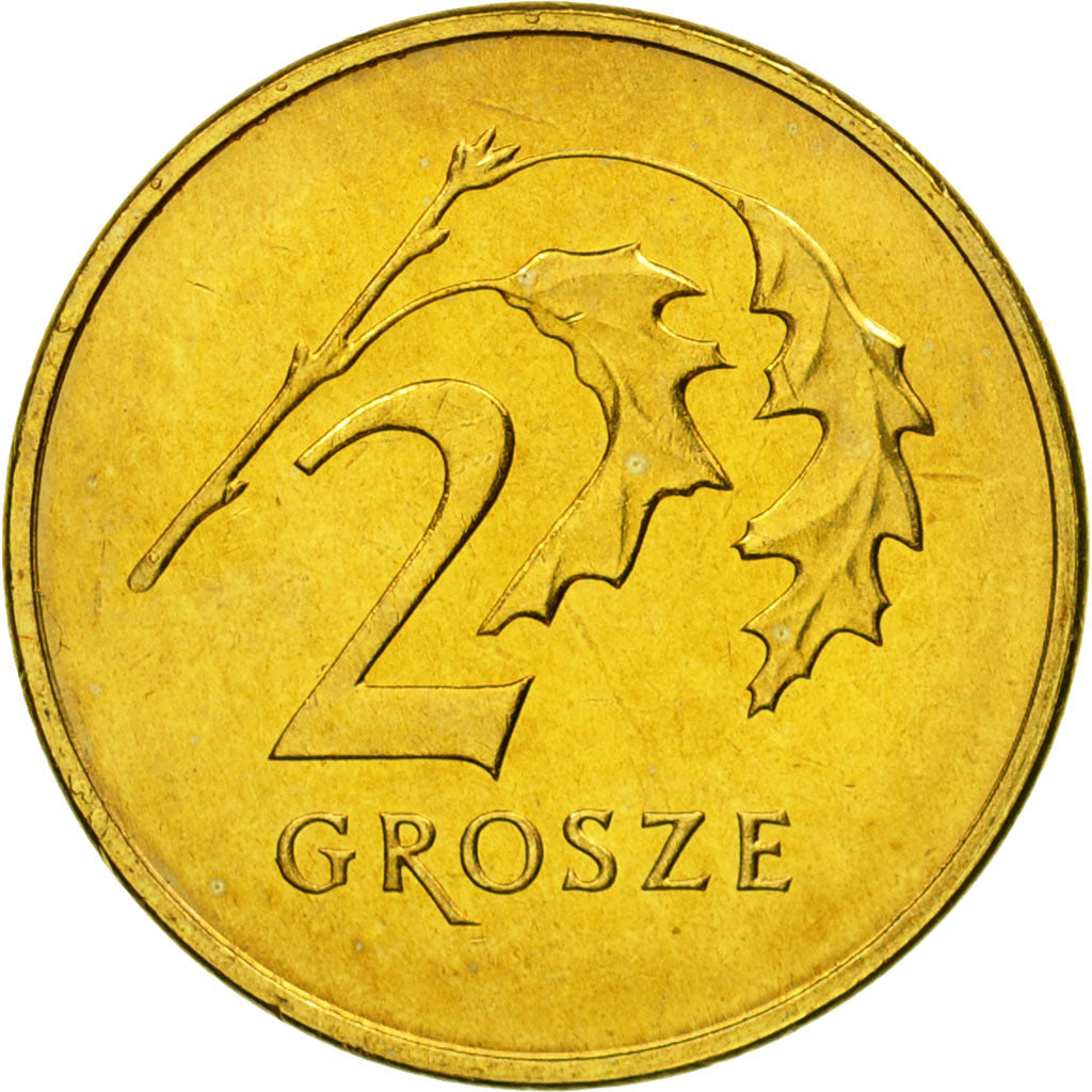 Coin, Poland, 2 Grosze, 2008, Warsaw, MS(65-70), Brass, KM:277