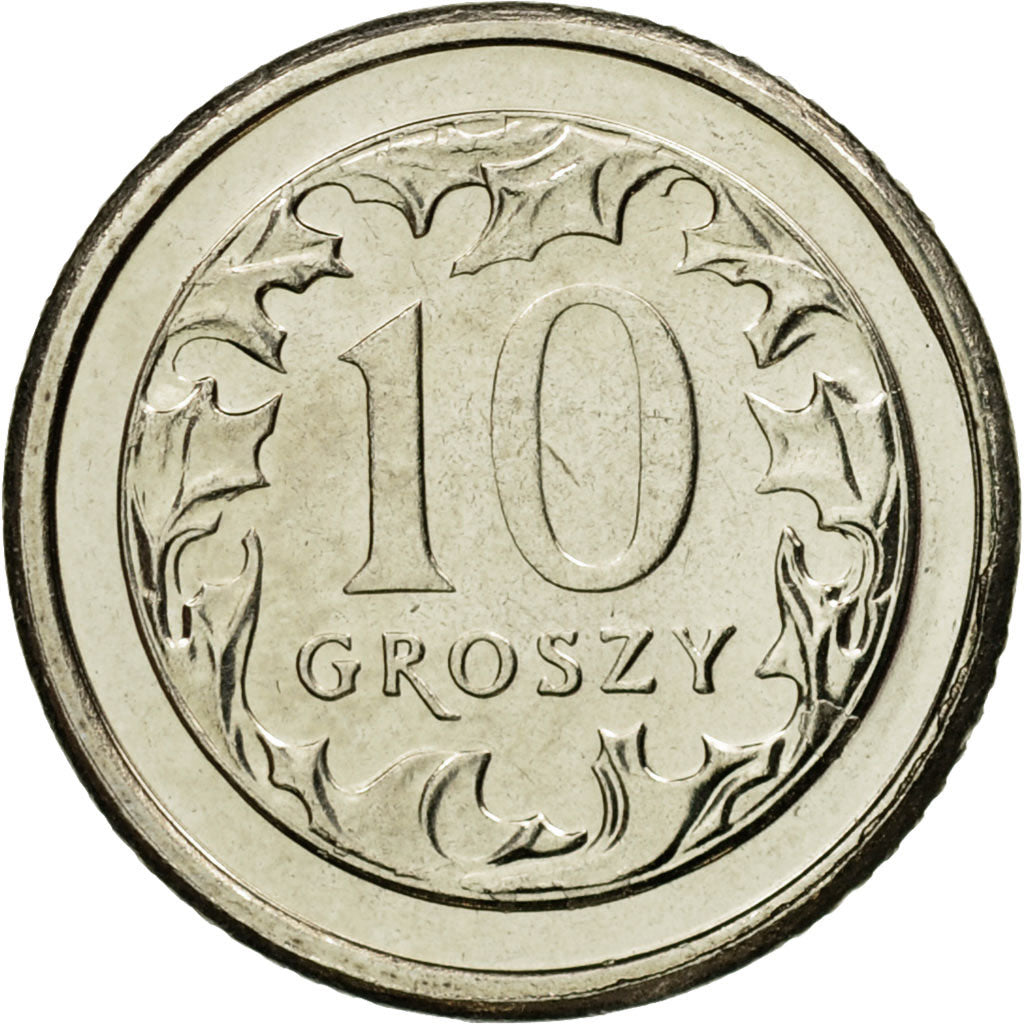 Monnaie, Pologne, 10 Groszy, 2008, Warsaw, FDC, Copper-nickel, KM:279