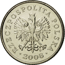 Coin, Poland, 50 Groszy, 2008, Warsaw, MS(65-70), Copper-nickel, KM:281