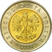 Coin, Poland, 5 Zlotych, 2008, Warsaw, MS(65-70), Bi-Metallic, KM:284