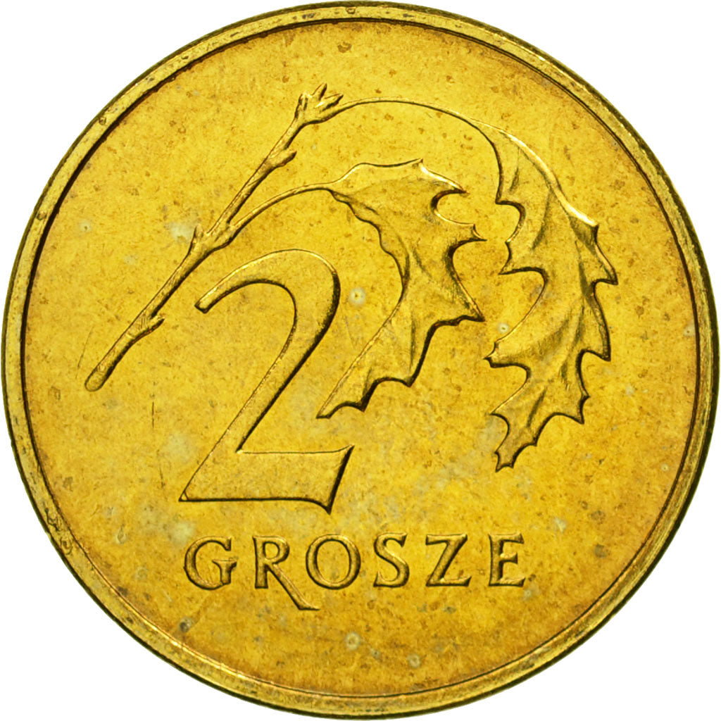 Coin, Poland, 2 Grosze, 2008, Warsaw, MS(65-70), Brass, KM:277