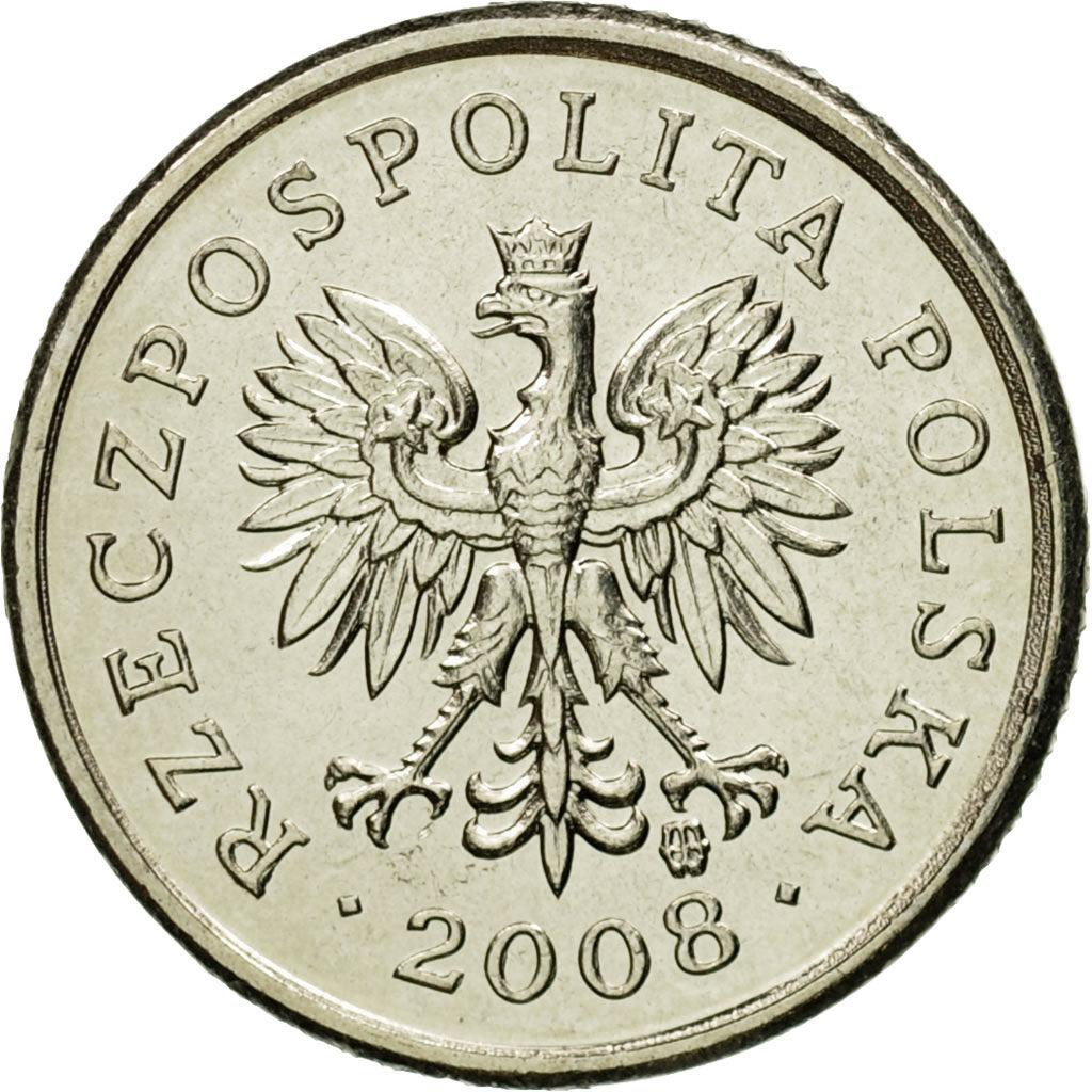 Münze, Polen, 10 Groszy, 2008, Warsaw, STGL, Copper-nickel, KM:279