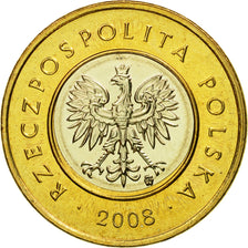 Coin, Poland, 2 Zlote, 2008, Warsaw, MS(65-70), Bi-Metallic, KM:283