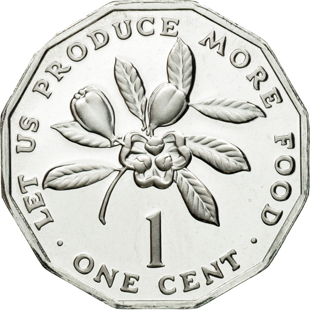 Coin, Jamaica, Elizabeth II, Cent, 1976, Franklin Mint, USA, MS(65-70)