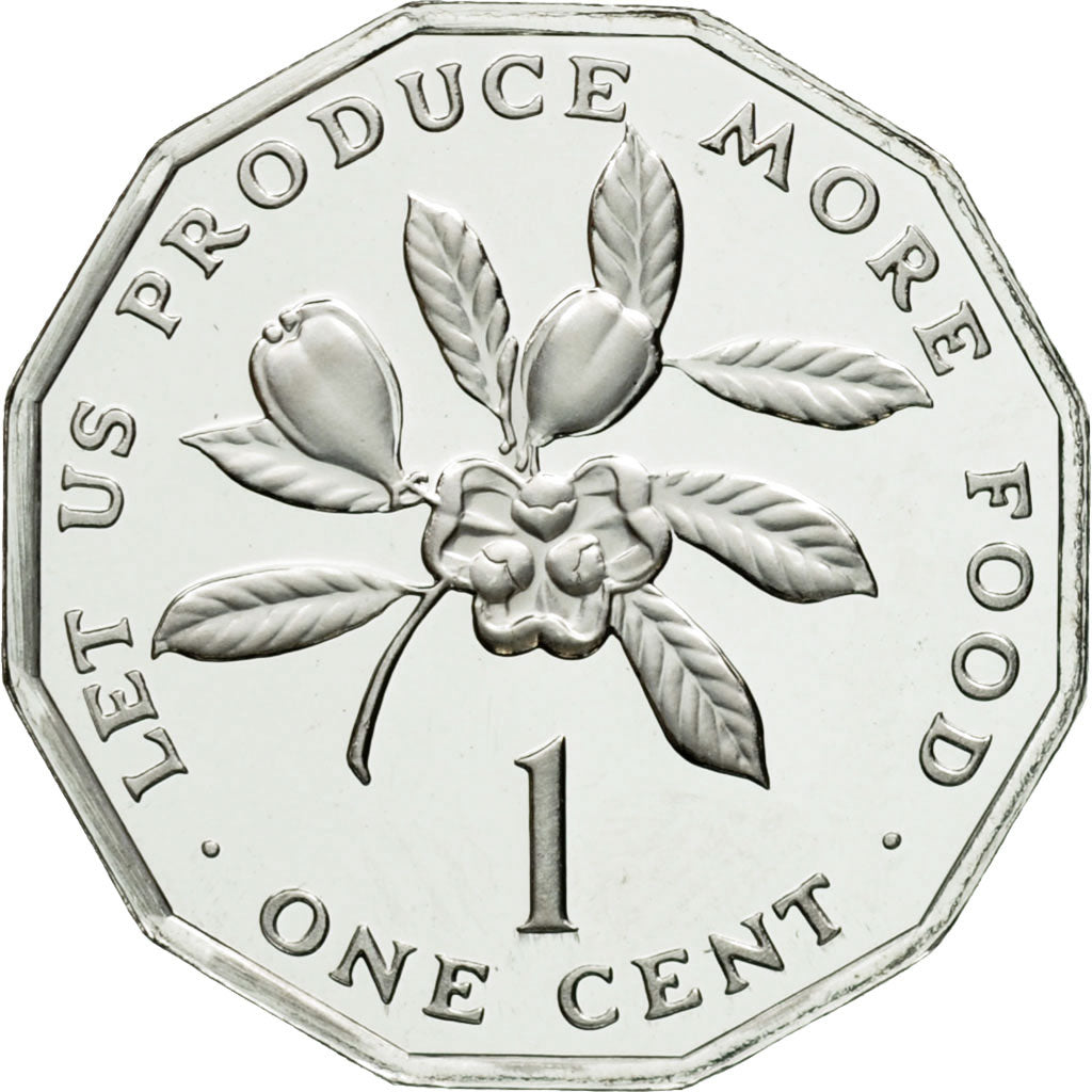 Coin, Jamaica, Elizabeth II, Cent, 1976, Franklin Mint, USA, MS(65-70)