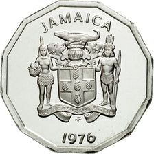 Coin, Jamaica, Elizabeth II, Cent, 1976, Franklin Mint, USA, MS(65-70)