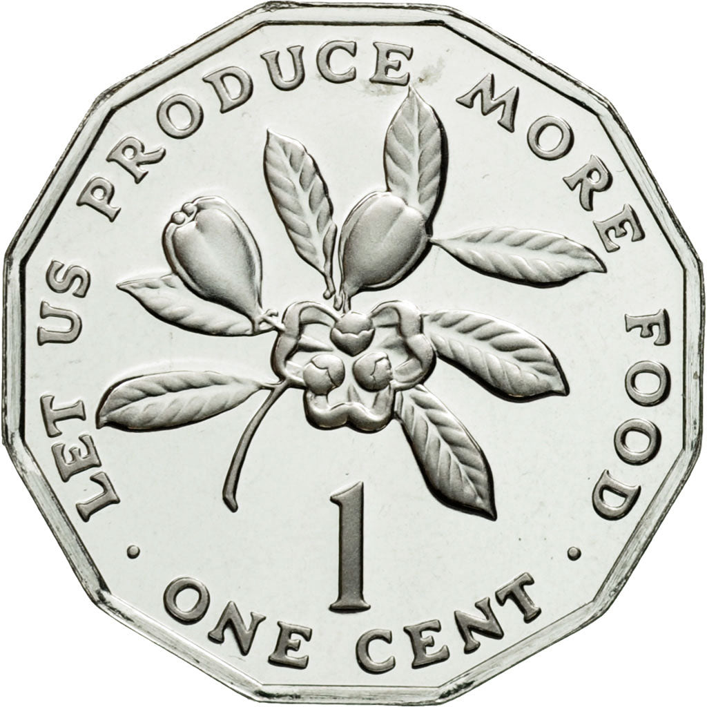 Coin, Jamaica, Elizabeth II, Cent, 1976, Franklin Mint, USA, MS(65-70)