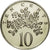 Moneda, Jamaica, Elizabeth II, 10 Cents, 1976, Franklin Mint, USA, FDC, Cobre -