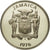 Moneda, Jamaica, Elizabeth II, 20 Cents, 1976, Franklin Mint, USA, FDC, Cobre -
