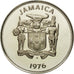 Munten, Jamaica, Elizabeth II, 25 Cents, 1976, Franklin Mint, USA, FDC