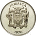 Moneta, Giamaica, Elizabeth II, 25 Cents, 1976, Franklin Mint, USA, FDC