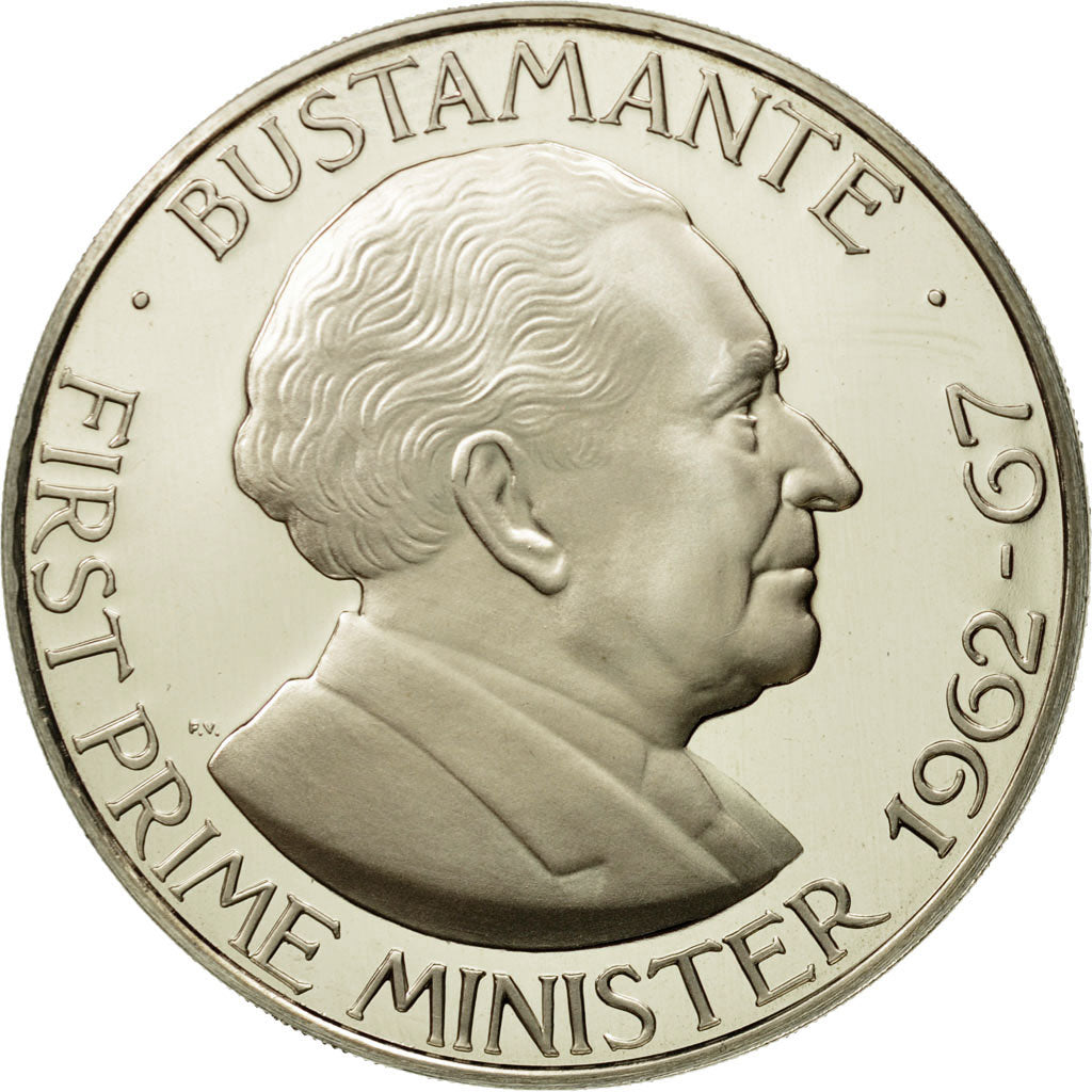 Coin, Jamaica, Elizabeth II, Dollar, 1976, Franklin Mint, MS(65-70)