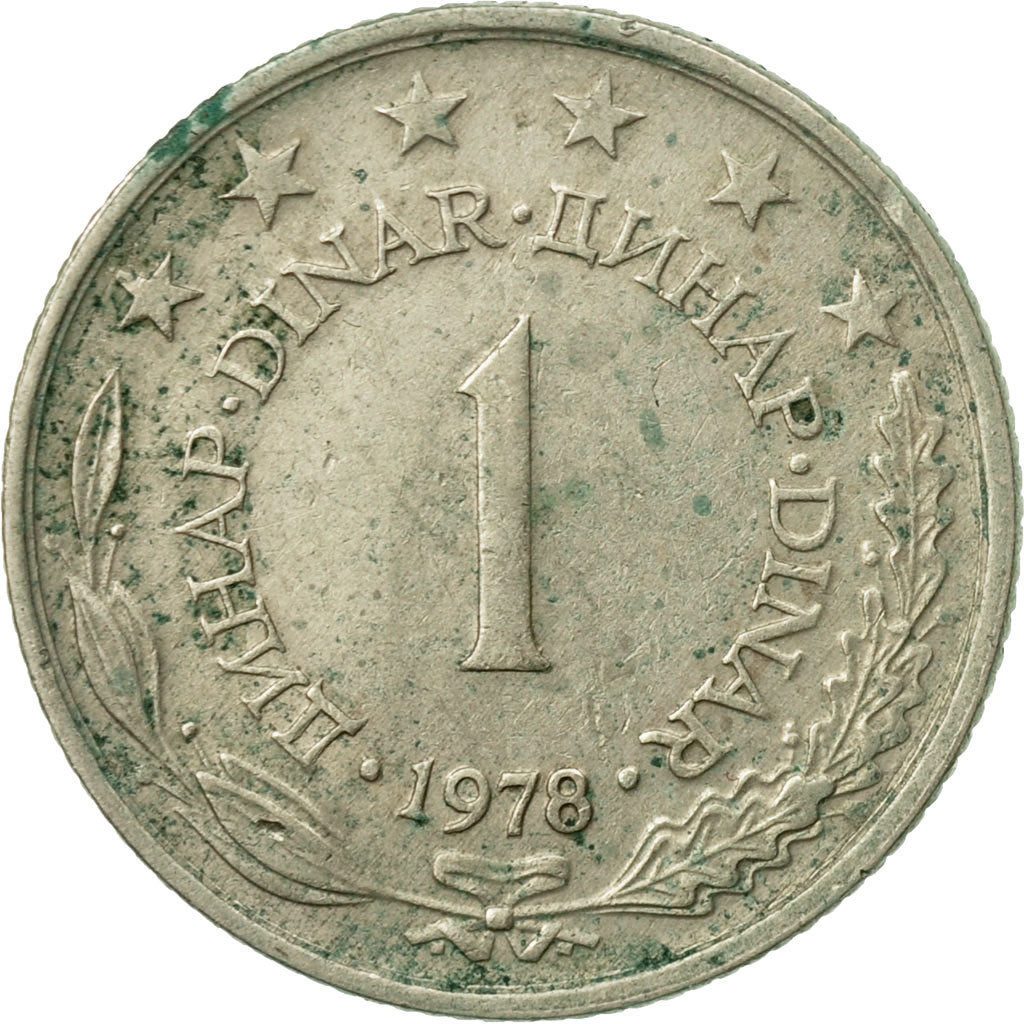 Coin, Yugoslavia, Dinar, 1978, EF(40-45), Copper-Nickel-Zinc, KM:59