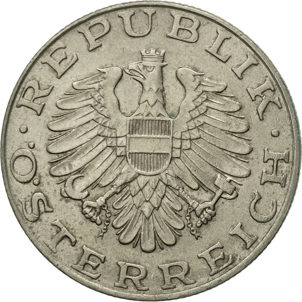 Coin, Austria, 10 Schilling, 1984, AU(50-53), Copper-Nickel Plated Nickel
