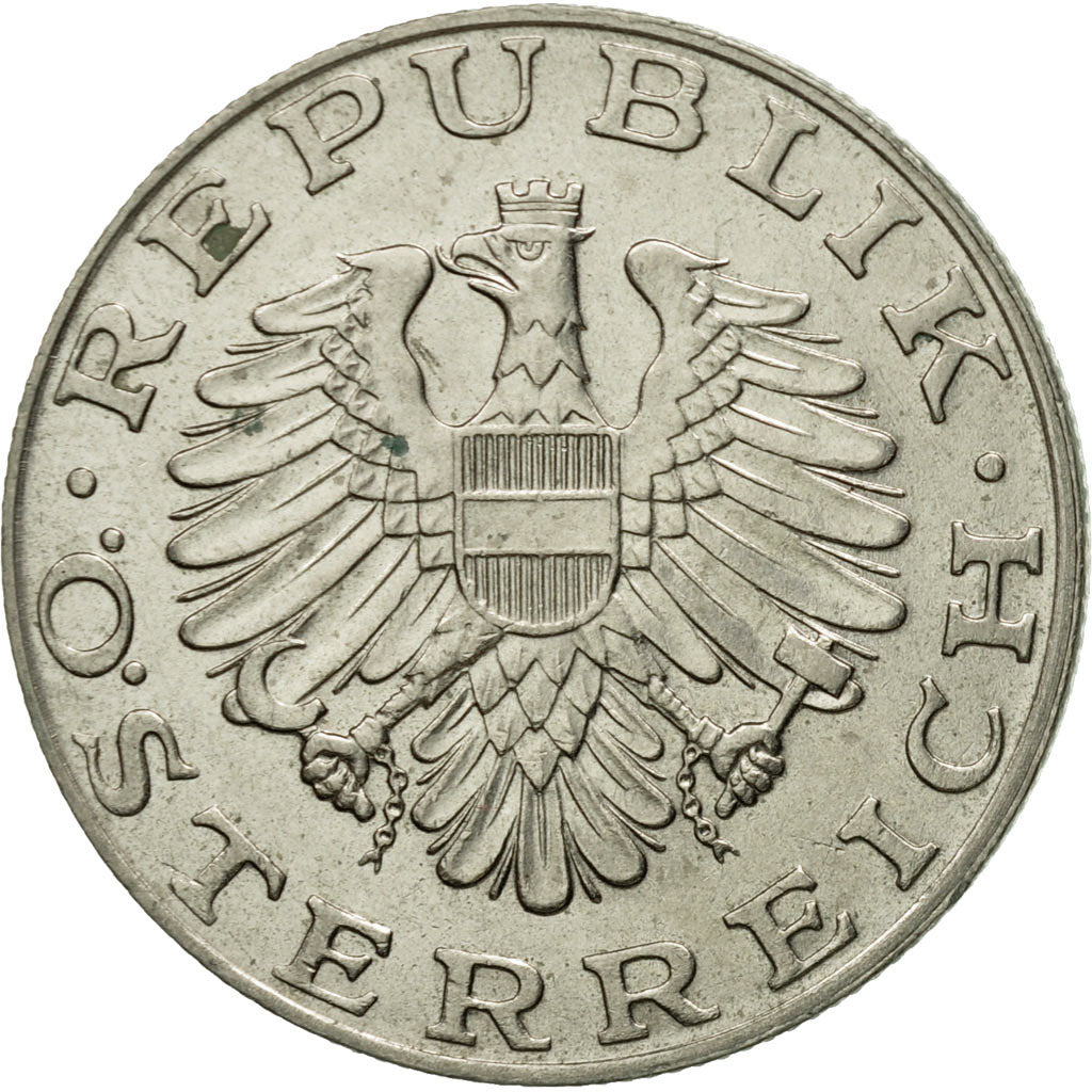 Coin, Austria, 10 Schilling, 1983, AU(55-58), Copper-Nickel Plated Nickel