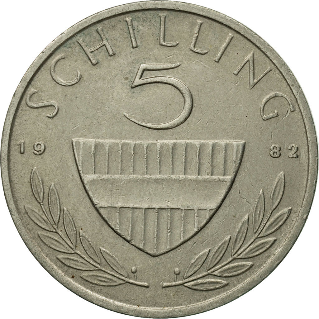 Coin, Austria, 5 Schilling, 1982, EF(40-45), Copper-nickel, KM:2889a