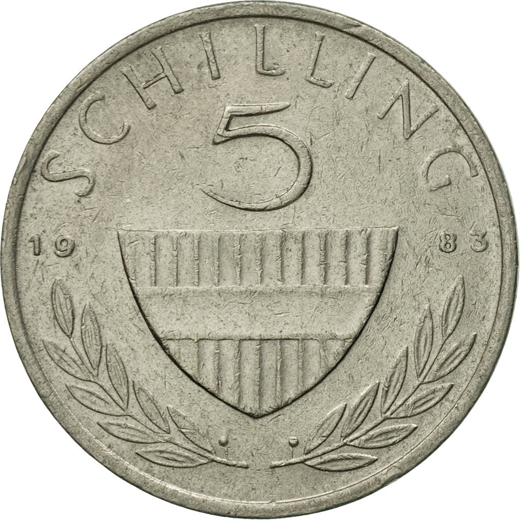 Coin, Austria, 5 Schilling, 1983, EF(40-45), Copper-nickel, KM:2889a