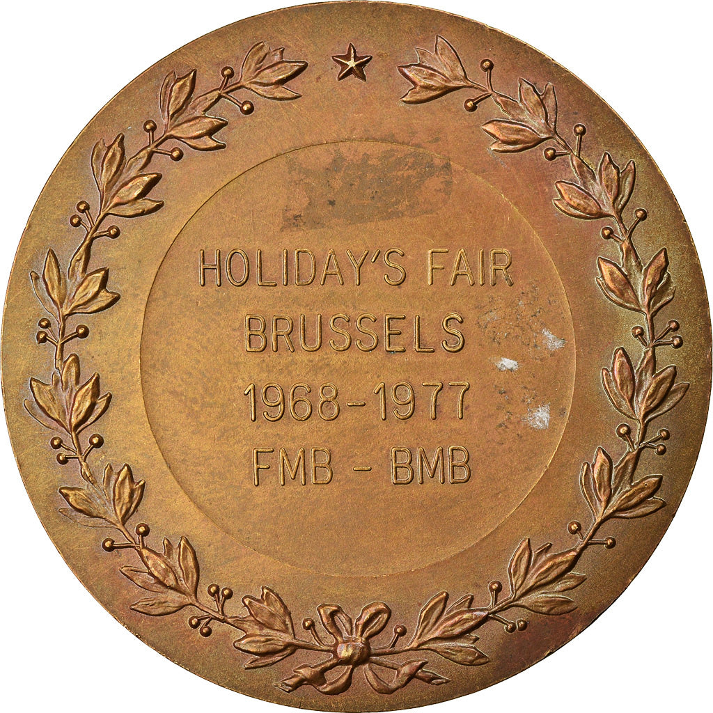 Belgium, Medal, Holiday's Fair Brussels, 1977, AU(50-53), Bronze