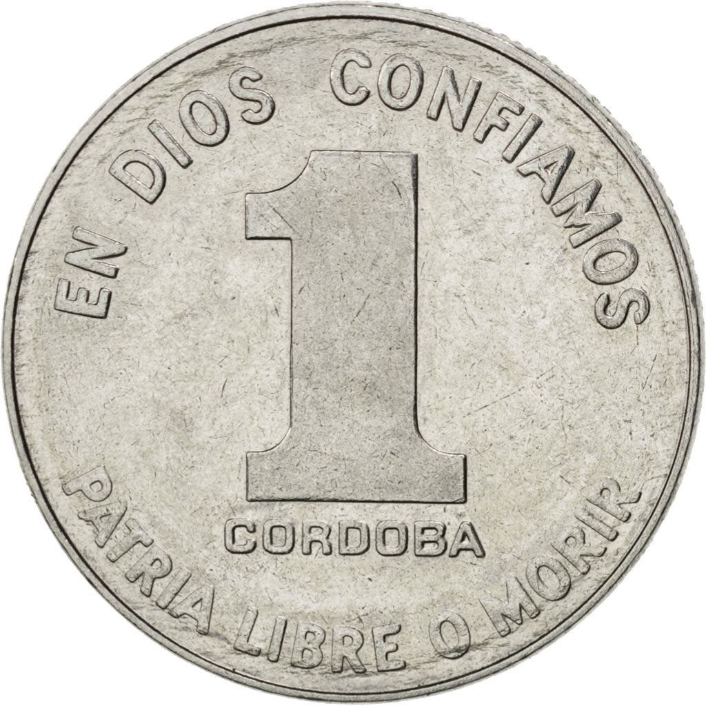 NICARAGUA, Cordoba, 1984, KM #43a, MS(60-62), Nickel Clad Steel, 7.69