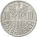 Coin, Austria, 10 Groschen, 1966, Vienna, EF(40-45), Aluminum, KM:2878