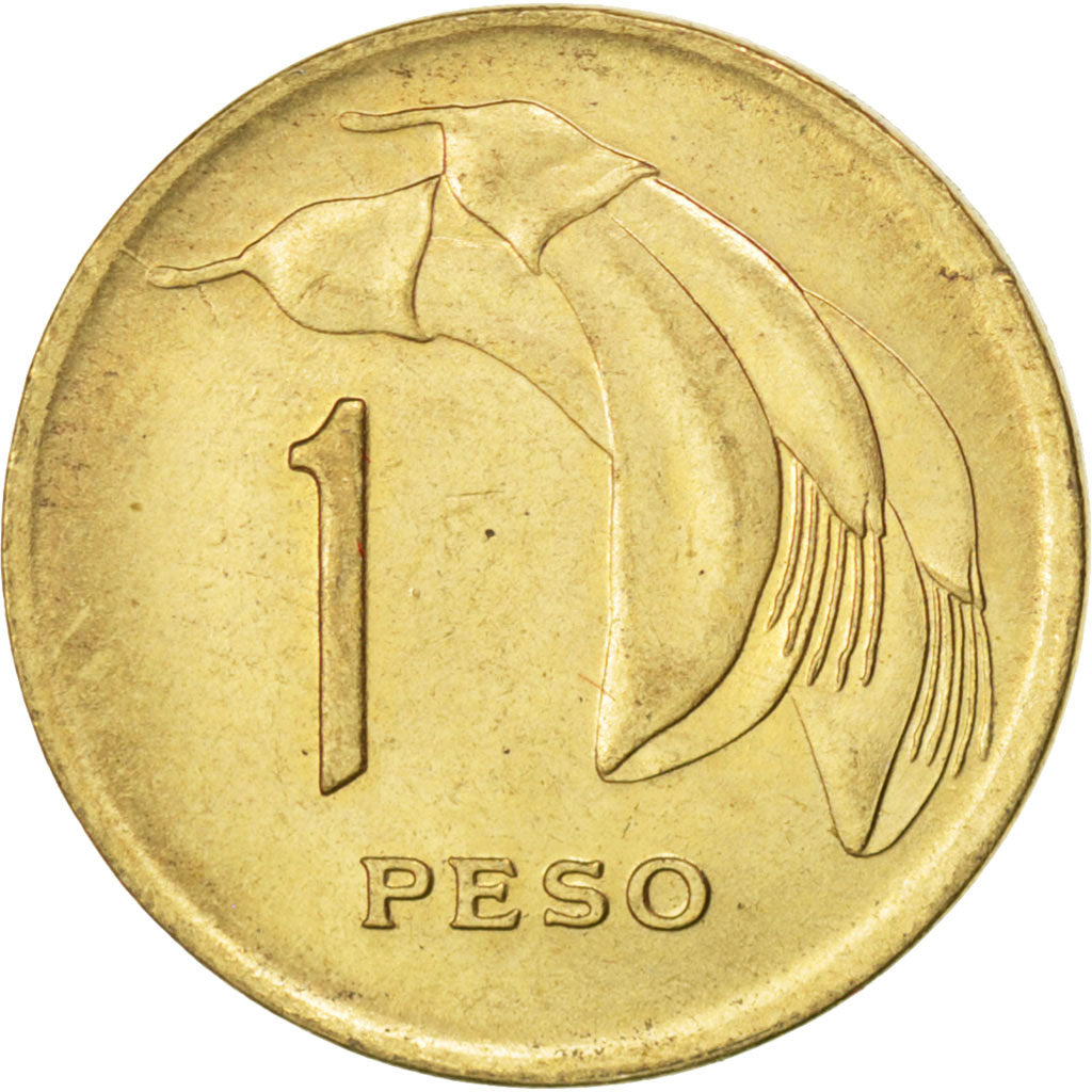 URUGUAY, Peso, 1969, Santiago, KM #52, MS(60-62), Aluminum-Brass, 17, 2.02