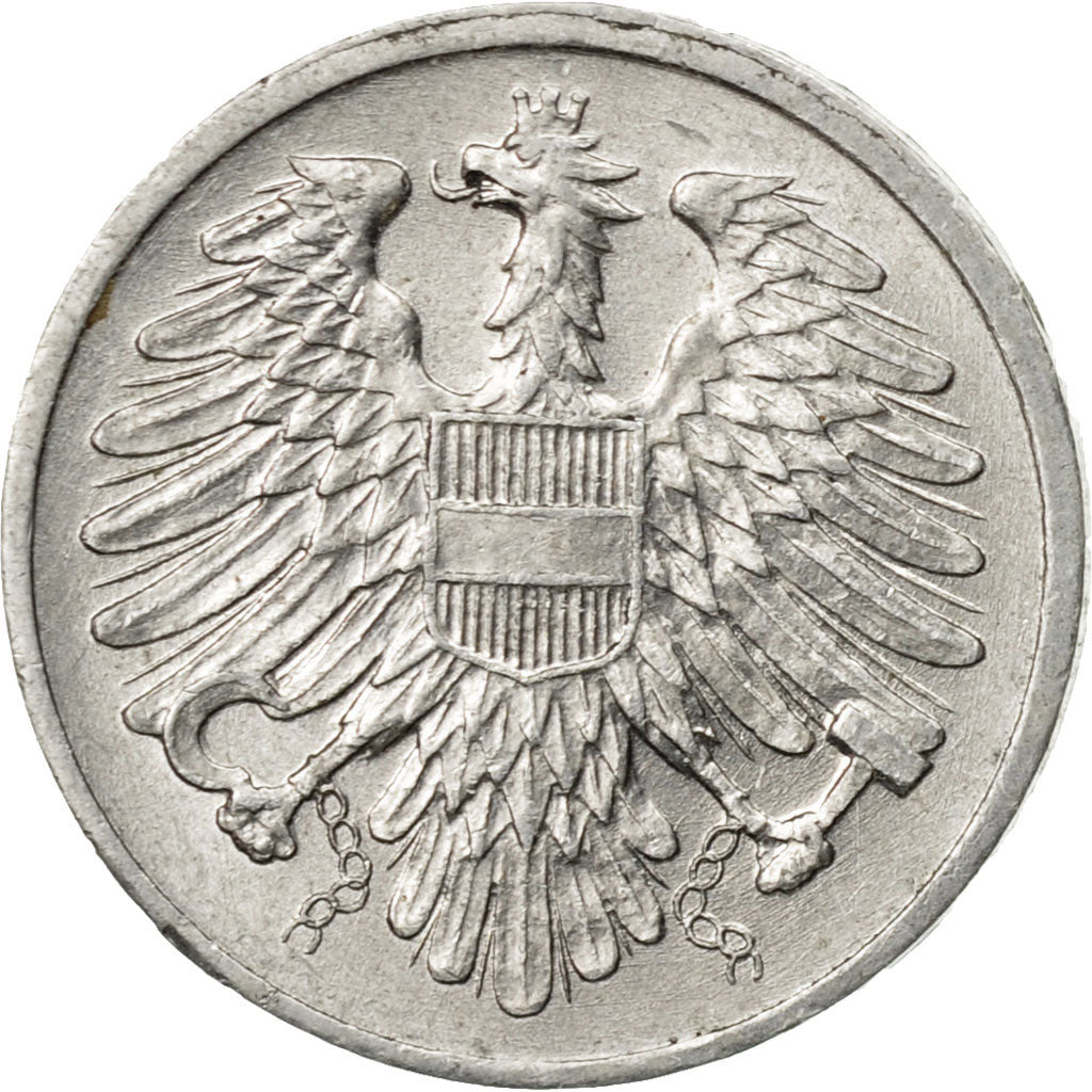 Coin, Austria, 2 Groschen, 1976, AU(50-53), Aluminum, KM:2876