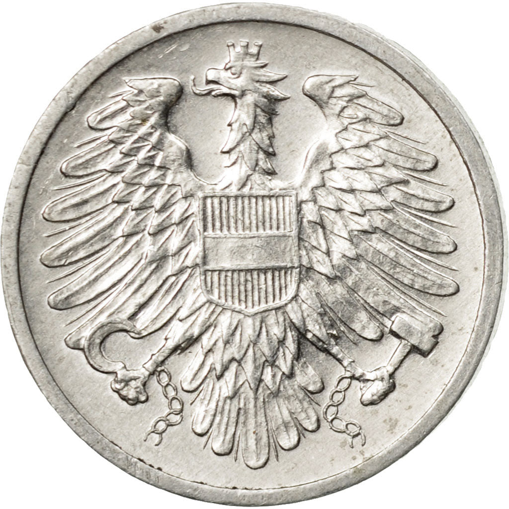 Coin, Austria, 2 Groschen, 1977, AU(50-53), Aluminum, KM:2876