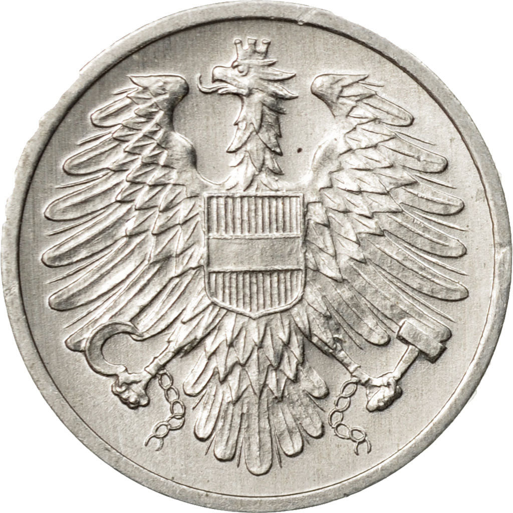 Coin, Austria, 2 Groschen, 1980, AU(50-53), Aluminum, KM:2876