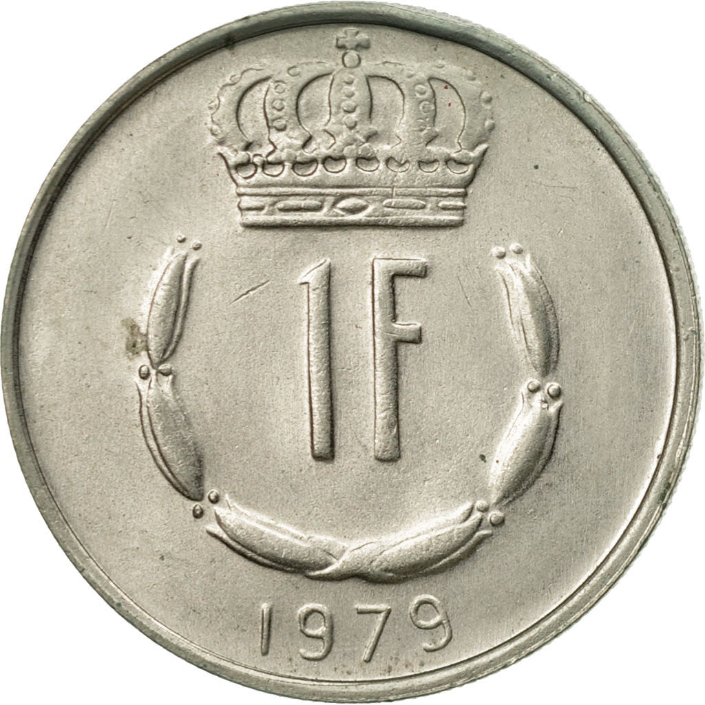 Coin, Luxembourg, Jean, Franc, 1979, AU(50-53), Copper-nickel, KM:55